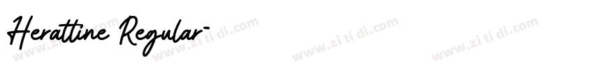 Herattine Regular字体转换